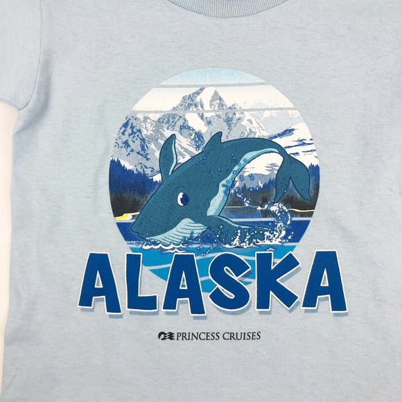 Princess Cruises Alaska Blue Toddler T-Shirt 4T - Picture 2 of 6